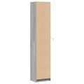 vidaXL Vysoká skrinka s LED sivá sonoma 41,5x32,5x200 cm kompoz. drevo