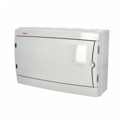 Rozvádzač Acqua 3918-TB IP65, 18mod., na omietku, nepriehl. dvere, 286x431x141mm