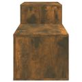 vidaXL Botník dymový dub 150x35x45 cm spracované drevo