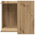 vidaXL Uzavretý box na stelivo dub artisan 53x53x51cm kompozitné drevo