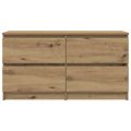 vidaXL TV skrinka Artisan Dub 100x35x54 cm Drevo