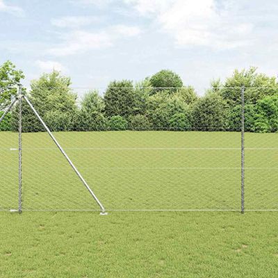 vidaXL Exteriérový hexagonálny plot s prístupovým stĺpikom 25 x 1,6 m