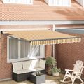 vidaXL Sklopná markíza Viacfarebný 300 x 250 cm Polyester a kov
