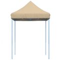 vidaXL Skladací pop-up párty stan béžový 200x200x306 cm