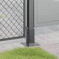 vidaXL podstavce stĺpikov štvorcové 4 ks Antracit 61x61 mm