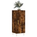 vidaXL Komoda dymový dub 34,5x34x90 cm spracované drevo