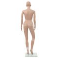 vidaXL Sexy dámska figurína so skleneným podstavcom, béžová 180 cm