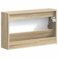 vidaXL Nástenný botník EDE 71 x 17 x 43 cm Kompozitné drevo Dub sonoma