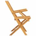 vidaXL Skladacie stoličky 2 ks 55x62x90 cm Masívne teakové drevo