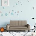 vidaXL Detská pohovka kapučínová 70x45x30 cm umelá koža