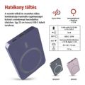 Powerbanka EMOS WI 522 /B0555BL/, 5 000 mAh, 20 W+Wireless, modrá
