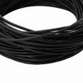 vidaXL Kožená šnúrka 1 Čierna Ø1,5 mm x 50 m Koža