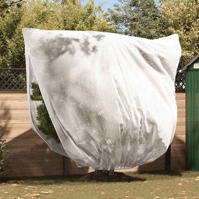vidaXL Covers na fleece pre ochranu rastlín pred mrazom 3 pcs Biela