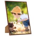 vidaXL Fotorámiky na stenu alebo stôl 5 ks bronzové 59,4x84 cm MDF