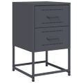vidaXL Nočné stolíky 2 ks antracitové 36x39x60,5 cm oceľ