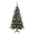 vidaXL Umelý Sklápací Vianočný Stromček Zelená 120 cm PE a PVC