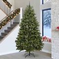 vidaXL Umelý vianočný stromček 300 cm 300 LED Teplá biela PVC a oceľ