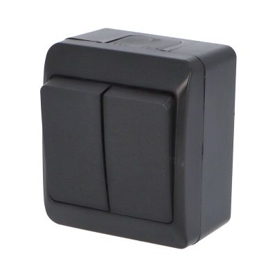 GALATEA IP44 Spínač sériový č.5 (čierna)