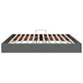 vidaXL Otomanový posteľný rám Tmavo šedá 200 x 200 cm látka