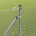 vidaXL Zváraný drôtový plot s hrotmi 50 x 1,2 m Pozinkovaná oceľ