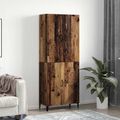 vidaXL Highboard 2 ks Staré drevo 69,5 x 34 x 180 cm Kompozitné drevo