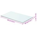vidaXL Poličky 2 ks panel z priehľadného skla 60x30 cm