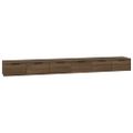 vidaXL Nástenné skrinky 2 ks hnedý dub 102x30x20 cm spracované drevo