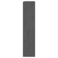 vidaXL Knižnica/deliaca stena sivá 80x30x135,5 cm masívna borovica