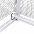 vidaXL Fóliovník s oceľovým rámom biely 48 m² 16x3x2 m
