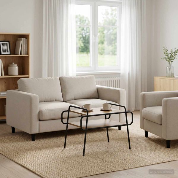 vidaXL Konferenčný stolík Dub artisan 70 x 50 x 51 cm Kompozitné drevo