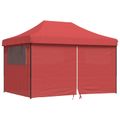 vidaXL Párty stan 279 x 410 x 315 cm Vínovo červená Oxfordská látka