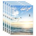 vidaXL Fotorámiky na stôl, koláž 5 ks, biele 20x25 cm, MDF