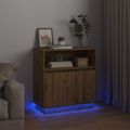 vidaXL LED komoda Remeselný dub 71 x 34,5 x 75 cm Kompozitné drevo