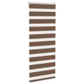 vidaXL Zebra roleta hnedá 60x150 cm šírka látky 55,9 cm polyester