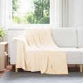 vidaXL Prikrývky na hodenie 6 ks Krémová 200 x 150 cm 2.61 kg Flís
