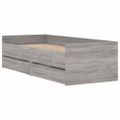 vidaXL Rám postele so zásuvkami sivý dub sonoma 90x200 cm