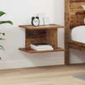 vidaXL Nočný stolík Staré drevo 40 x 30 x 25 cm Kompozitné drevo