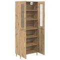 vidaXL Highboard Remeselný dub 69,5 x 34 x 180 cm