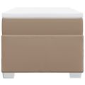 vidaXL Boxspring posteľ s matracom kapučínová 80x200 cm umelá koža