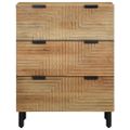 VidaXL Príborníky 2 ks Hnedá 60x33x75 cm Masívne drevo Mango