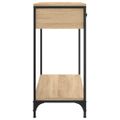 vidaXL Konzolový stolík dub sonoma 75 x 34,5 x 75 cm kompozitné drevo