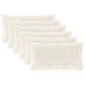 vidaXL Poťah na podložku 6 pcs HEERLEN Biela 40 x 70 cm PV fleece