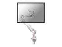 Montážna sada - plný pohyb - pre Displej LCD - strieborná - veľkosť obrazovky: 10"-30" - upevnenie svorkou, upevniteľné na stôl