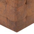 vidaXL Taburetky 2 ks hnedé 30x30x30 cm umelá semišová koža