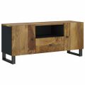 vidaXL TV skrinka 105x33,5x46 cm masívny mangovník a spracované drevo