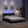 vidaXL Rám postele bez matraca Hanko tmavosivá 160x200 cm látka