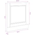vidaXL Panel umývačky riadu Porto tmavý dub 60x1,5x57 cm kompozitné drevo