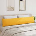 vidaXL Vankúše na pohovku 2 pcs Svetložltá 200 x 40 cm