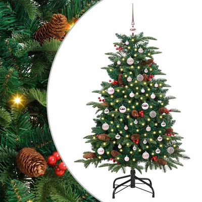 vidaXL Umelý vianočný stromček Zelená 150 cm PVC, kov a plast