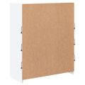 vidaXL Komoda s LED svetlami biela 81x37x100 cm